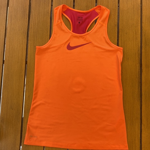Nike Pro - Girls racer back, running / athletic shirt.  Youth size large. - Picture 3 of 6